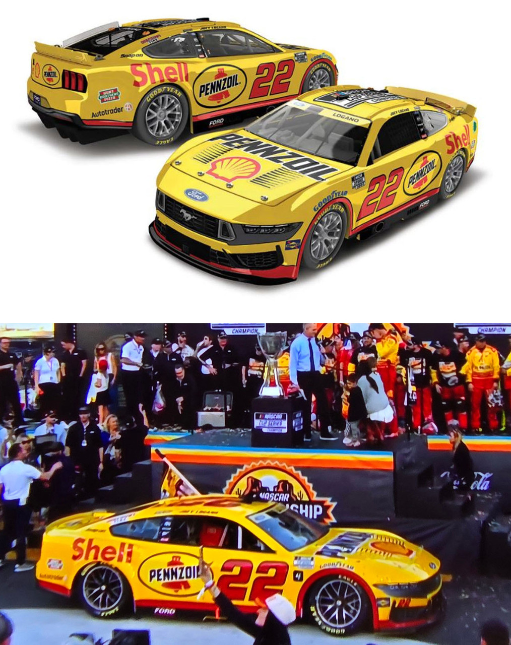 JOEY LOGANO 2024 CUP 3X CHAMPIONSHIP & PHOENIX WIN 2-CAR COMBO