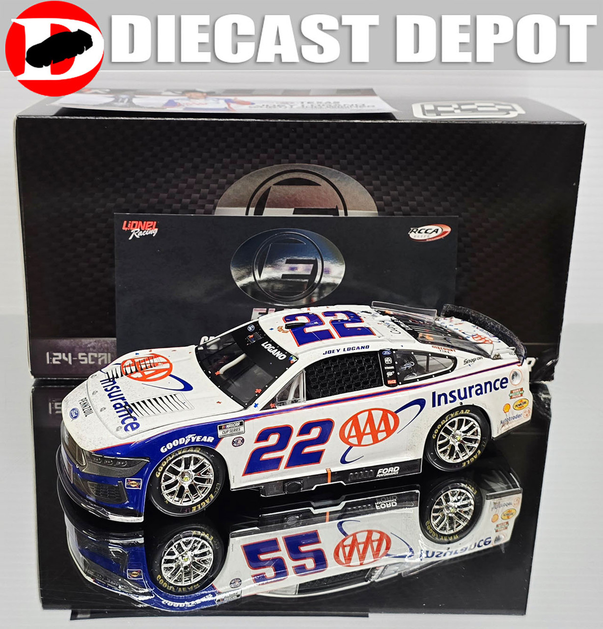 NASCAR オフィシャル ダイキャストモデル 1/24 Amazon | Lionel Racing 2023 NASCAR 75周年 ダイキャストカー 1:24
