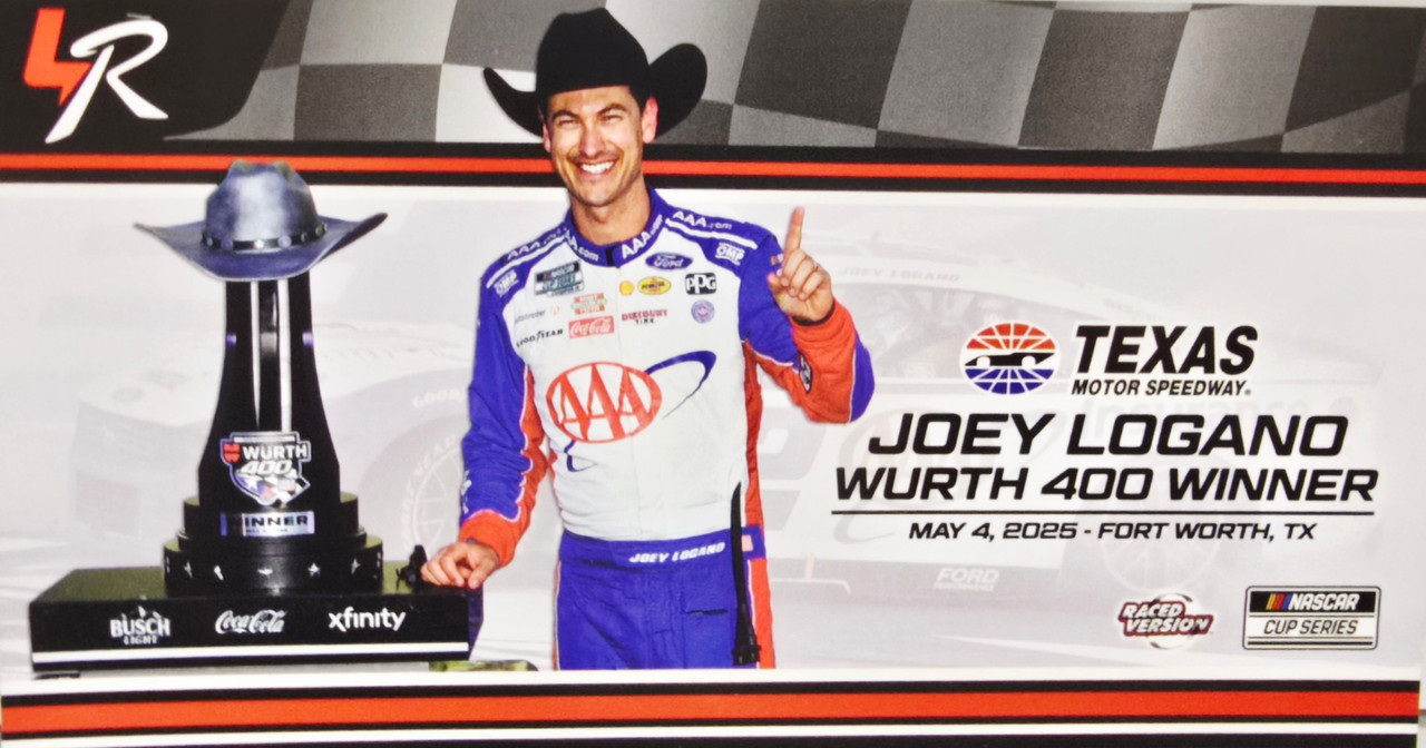 JOEY LOGANO 2025 TEXAS WIN AAA INSURANCE 1/24 ELITE DIECAST