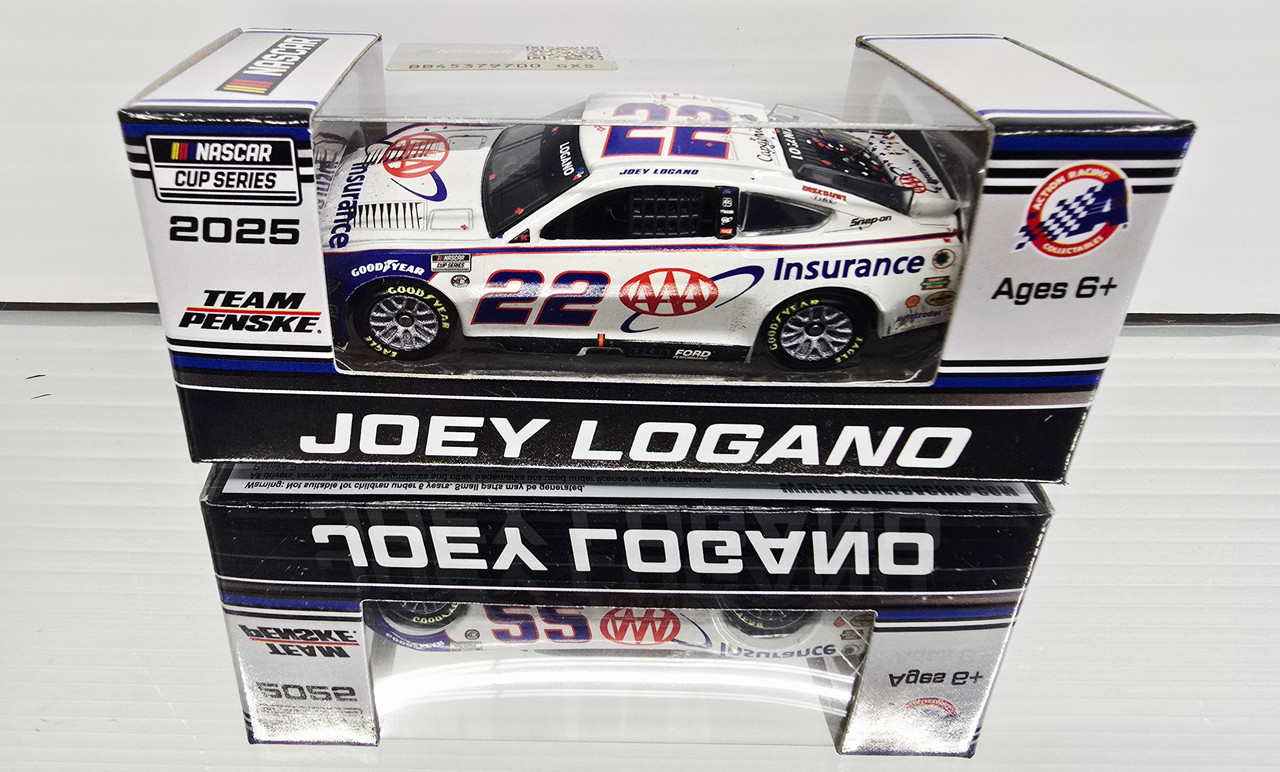 JOEY LOGANO 2025 TEXAS WIN RACED VERSION AAA INSURANCE 1/64 ARC