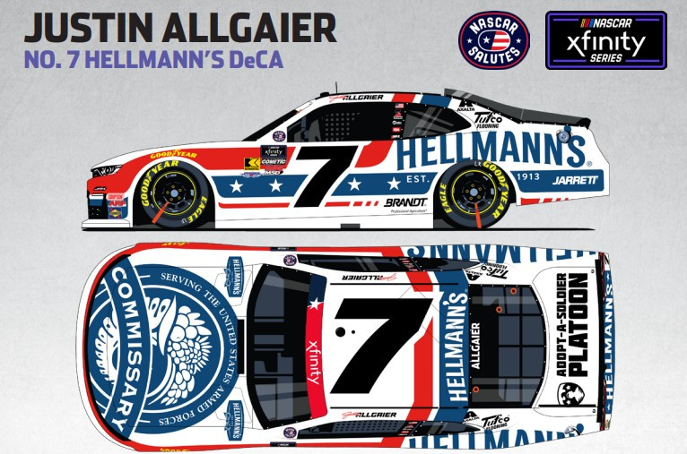 JUSTIN ALLGAIER 2025 HELLMAN'S DECA 1/24 ARC DIECAST (ADVANCED ORDER)