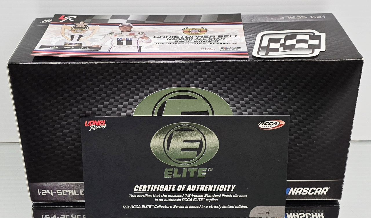 CHRISTOPHER BELL 2025 ALLSTAR WIN RACED VERSION MOBIL ONE 1/24
