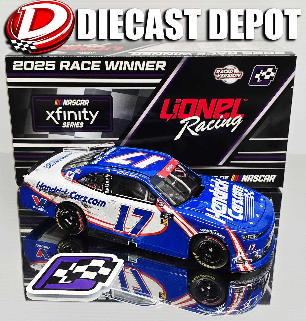 KYLE LARSON 2025 TEXAS XFINITY WIN RACED VERSION#88 BLUES HOG 1/24