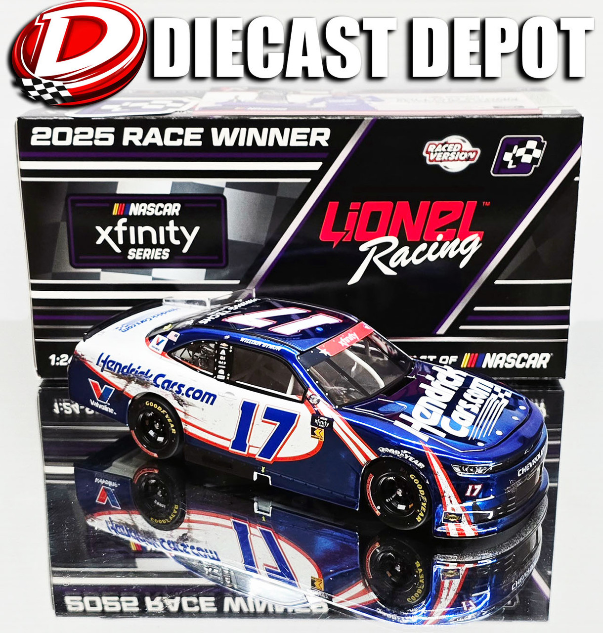 KYLE LARSON 2025 TEXAS XFINITY WIN RACED VERSION#88 BLUES HOG 1/24