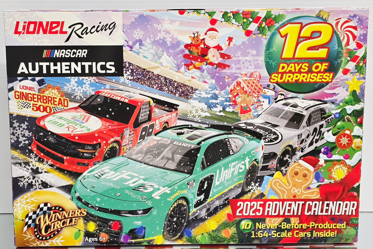 ナスカー 1/64 アドベントカレンダー 2025 1/64 ミニカー 12種入 Lionel Racing 2024 Advent Calendar - 12 Days of Diecast - 12 1:64