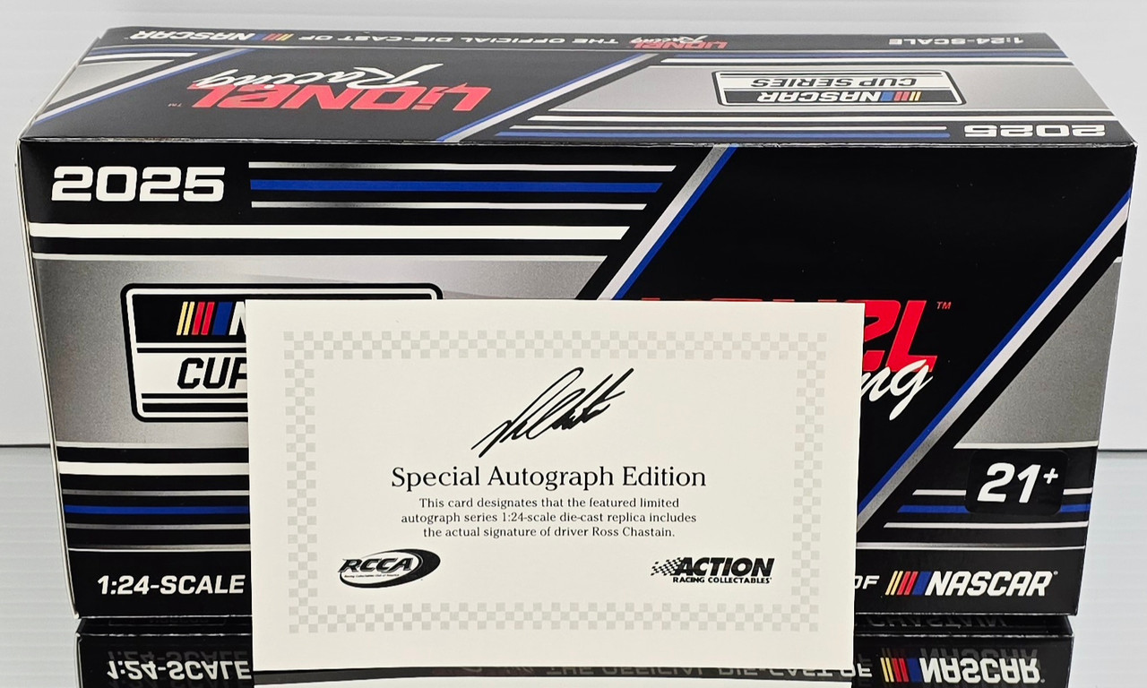AUTOGRAPHED ROSS CHASTAIN 2025 BUSCH LIGHT COUNTRY 1/24 ARC DIECAST