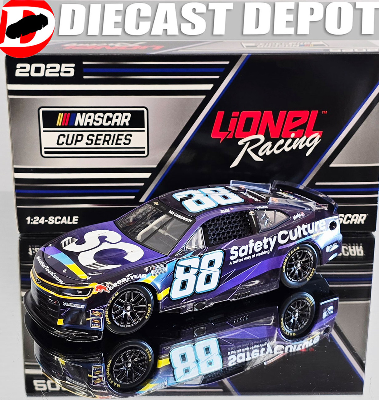 AUTOGRAPHED SHANE VAN GISBERGEN 2025 RED BULL 1/24 ACTION DIECAST