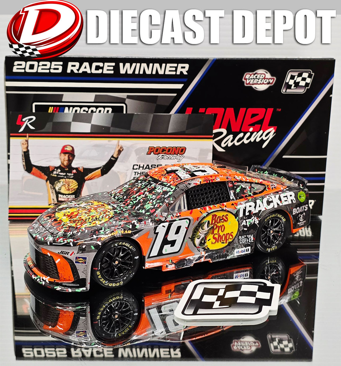 CHASE BRISCOE 2025 POCONO WIN BASS PRO SHOPS RACED VERSION 1/24