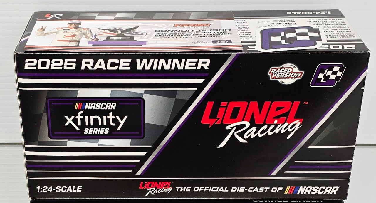 CONNOR ZILISCH 2025 POCONO WIN REGISTIX RACED VERSION 1/24 ARC DIECAST