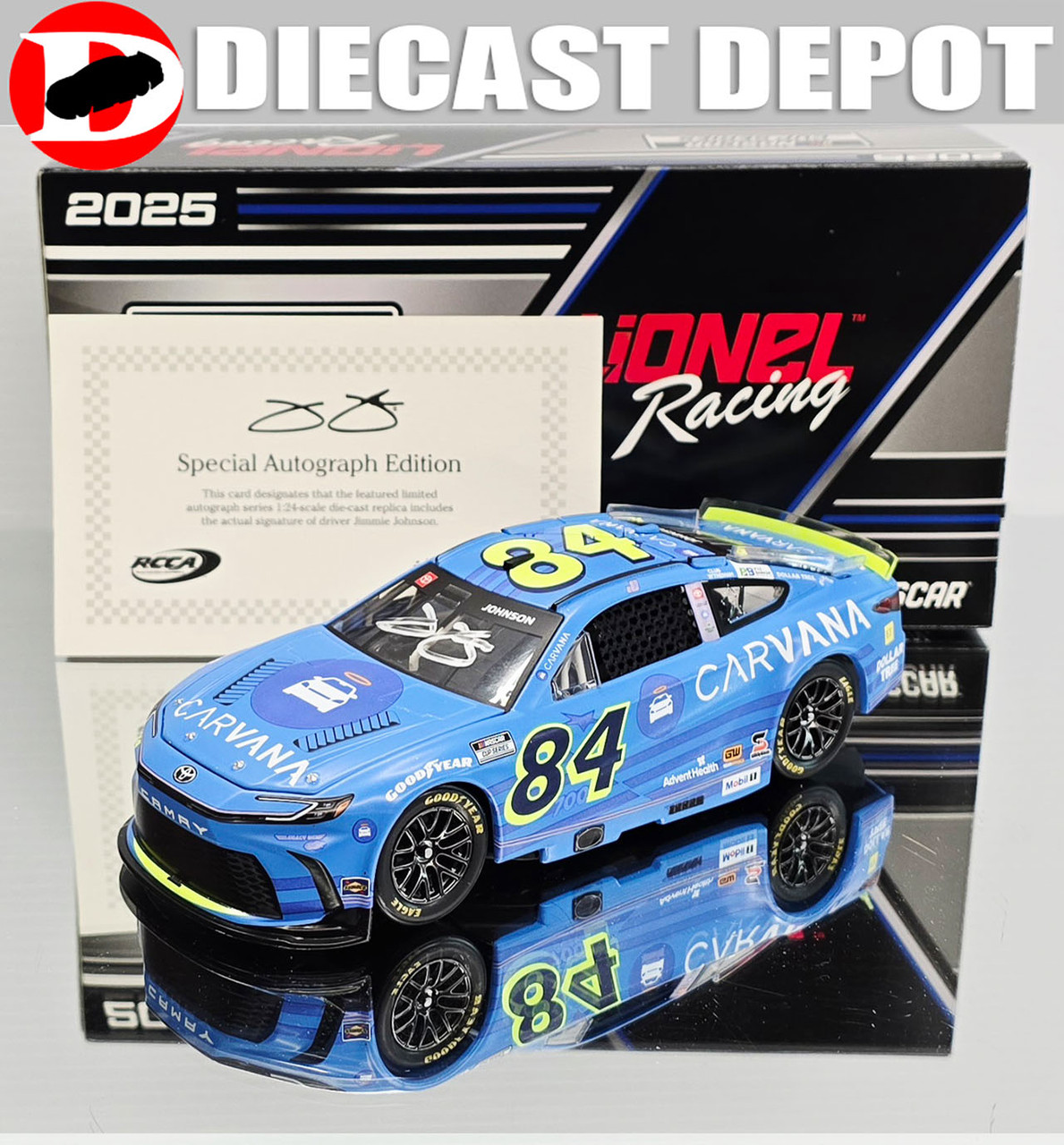JIMMIE JOHNSON 2025 CARVANHA 700TH START 1/24 ARC DIECAST