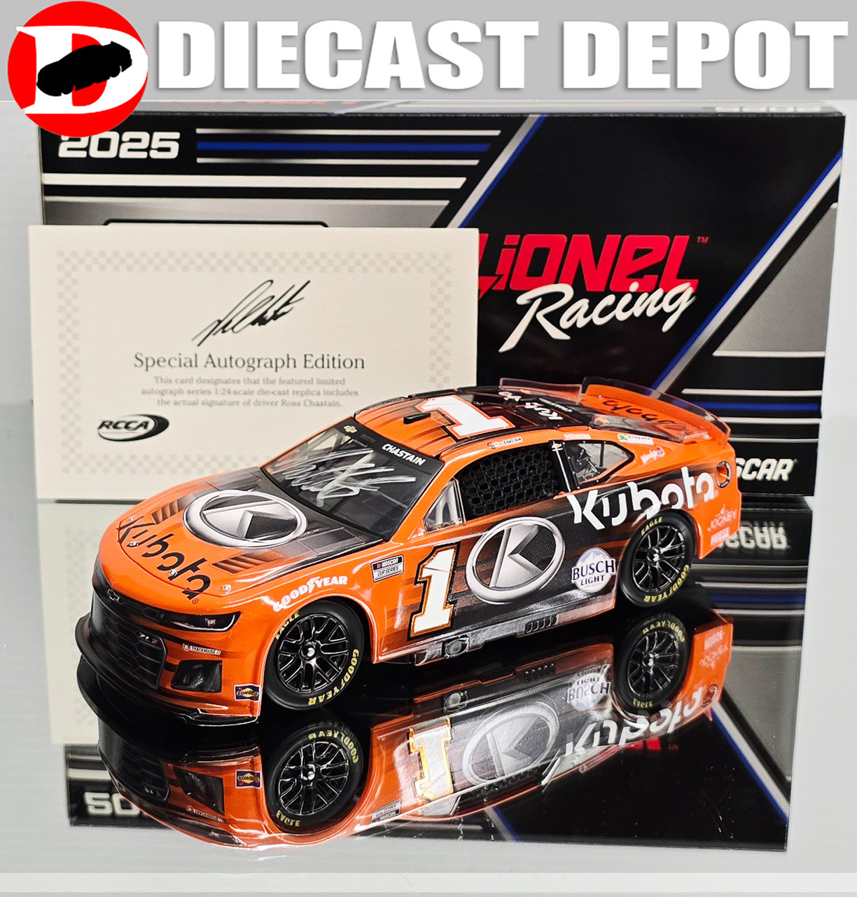 AUTOGRAPHED SHANE VAN GISBERGEN 2025 RED BULL 1/24 ACTION DIECAST