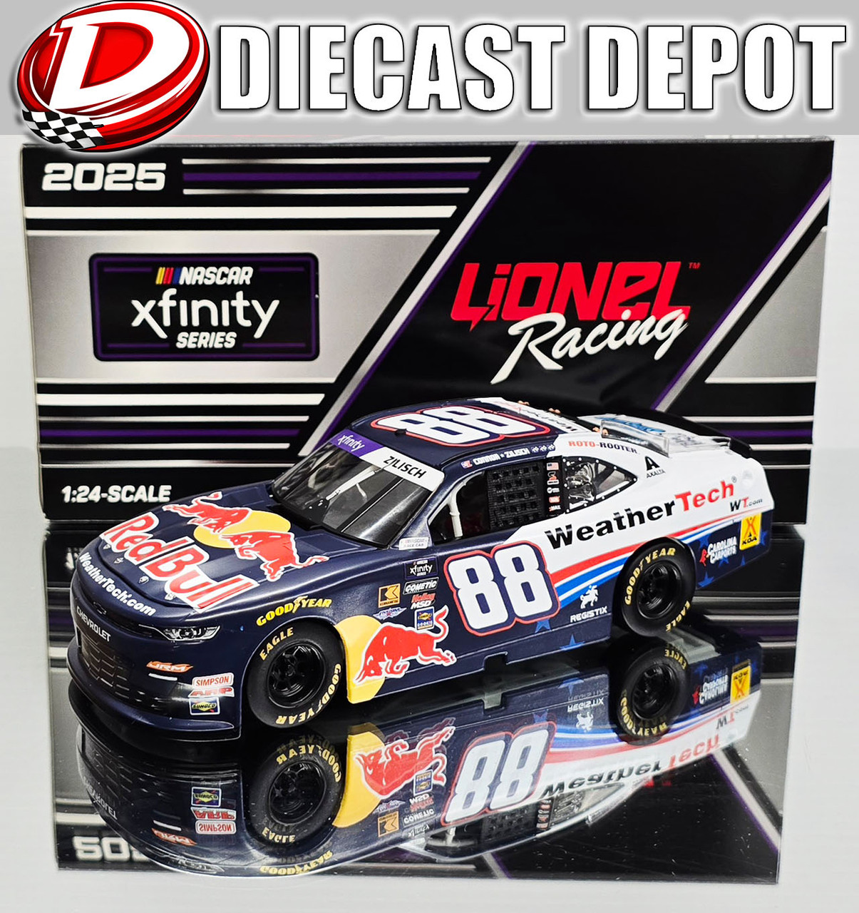 CONNOR ZILISCH 2025 WEATHERTECH/ RED BULL 1/24 ARC DIECAST