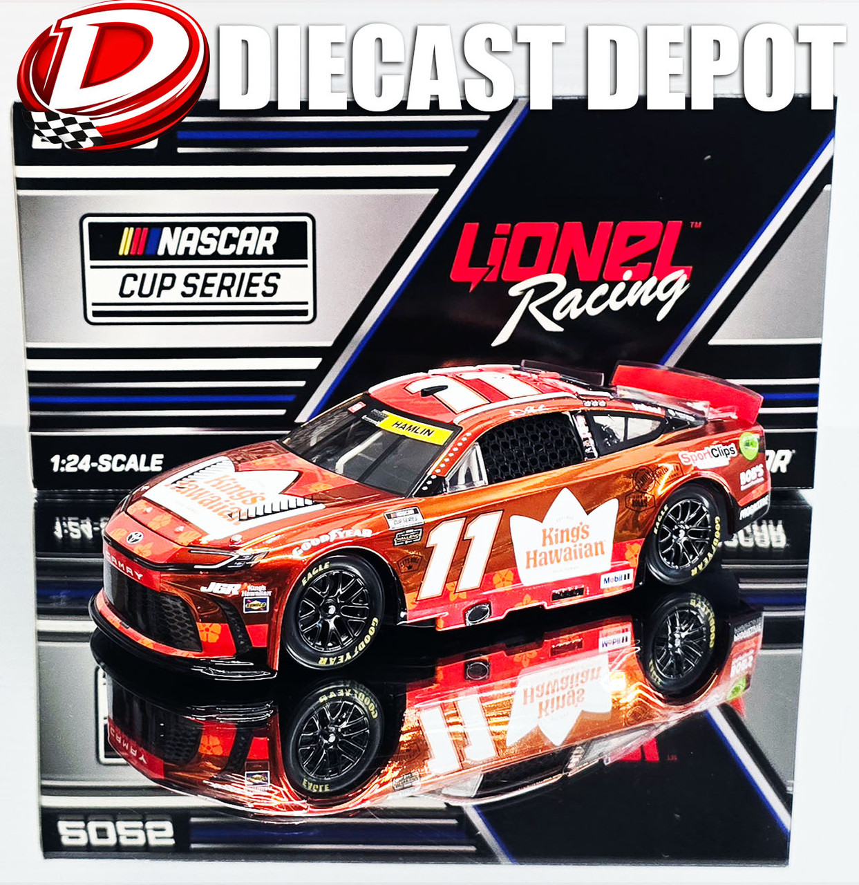 趣味・スポーツ・実用 THE HAMLIN ENCYCLOPEDIA OF GRANDS PRIX DENNY HAMLIN 2025 KING'S HAWAIIAN *COLOR CHROME* 1/24 ARC DIECAST