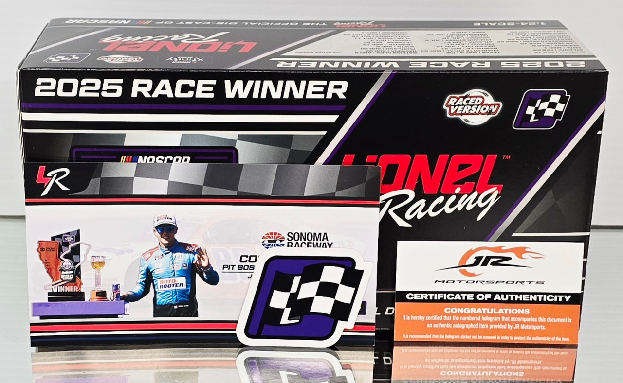CONNOR ZILISCH 2025 SONOMA WIN RACED VERSION ROTO ROOTER 1/24 ARC