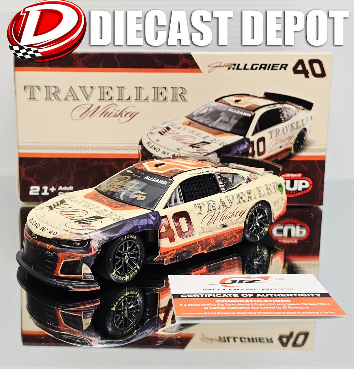 JUSTIN ALLGAIER 2025 TRAVELLER WHISKEY RECED VERSION 1/24 ARC