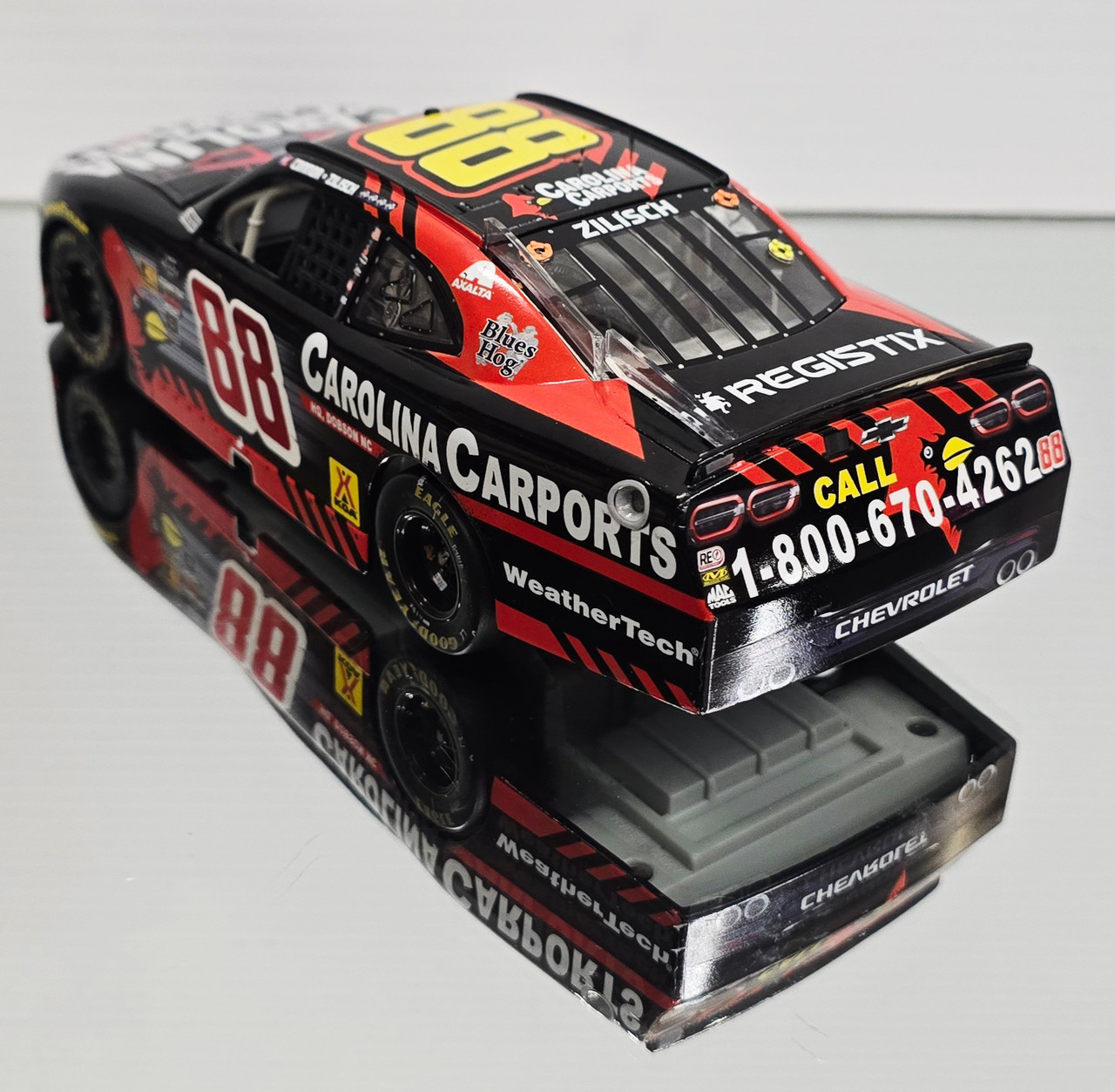 CONNOR ZILISCH 2025 DOVER WIN RACED VERSION CAROLINA CARPORTS 1/24