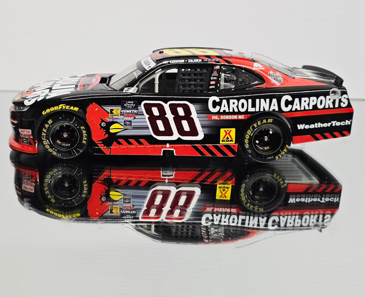 CONNOR ZILISCH 2025 DOVER WIN RACED VERSION CAROLINA CARPORTS 1/24