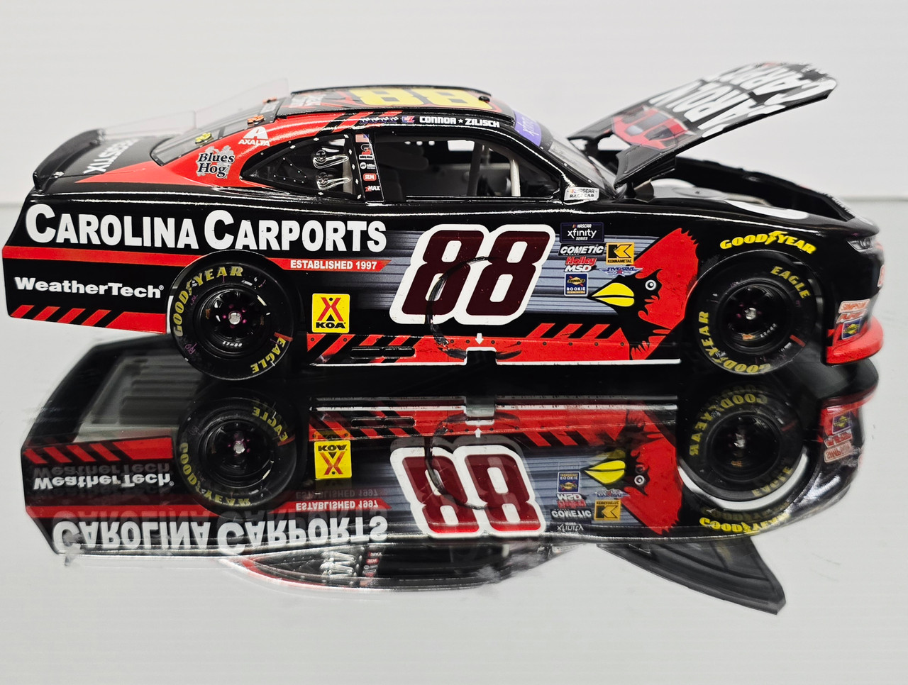 CONNOR ZILISCH 2025 DOVER WIN RACED VERSION CAROLINA CARPORTS 1/24