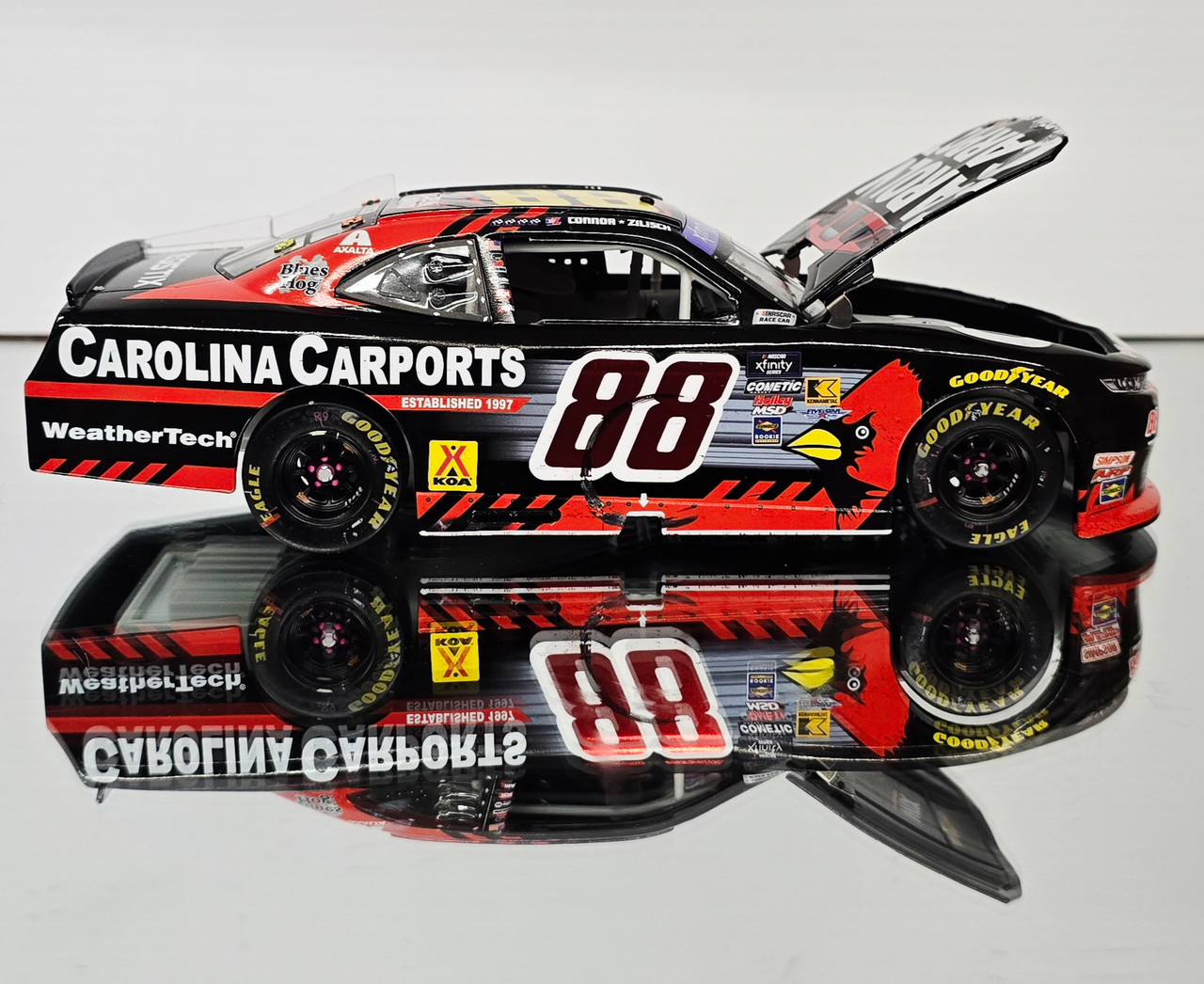 CONNOR ZILISCH 2025 DOVER WIN RACED VERSION CAROLINA CARPORTS 1/24