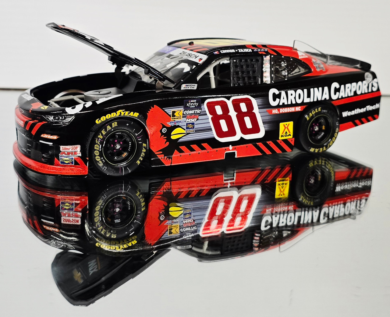 CONNOR ZILISCH 2025 DOVER WIN RACED VERSION CAROLINA CARPORTS 1/24
