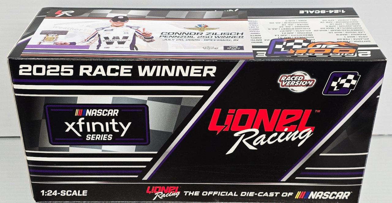 CONNOR ZILISCH 2025 INDY BRICKYARD WIN RACED VERSION WEATHERTECH 1
