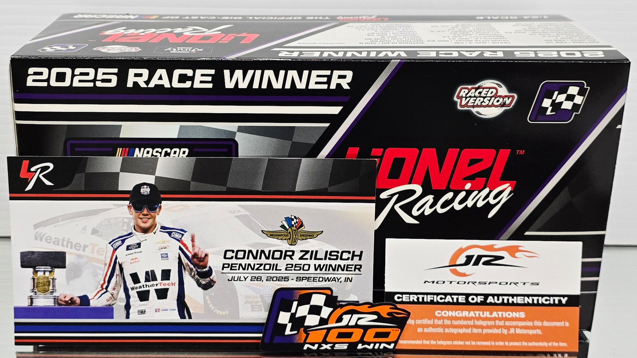 CONNOR ZILISCH 2025 INDY BRICKYARD WIN RACED VERSION WEATHERTECH 1