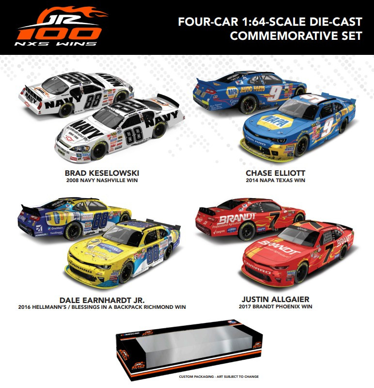 HENDRICK MOTORSPORTS 2025 PATRIOTIC 4-CAR SET 1/64 ACTION DIECASTS