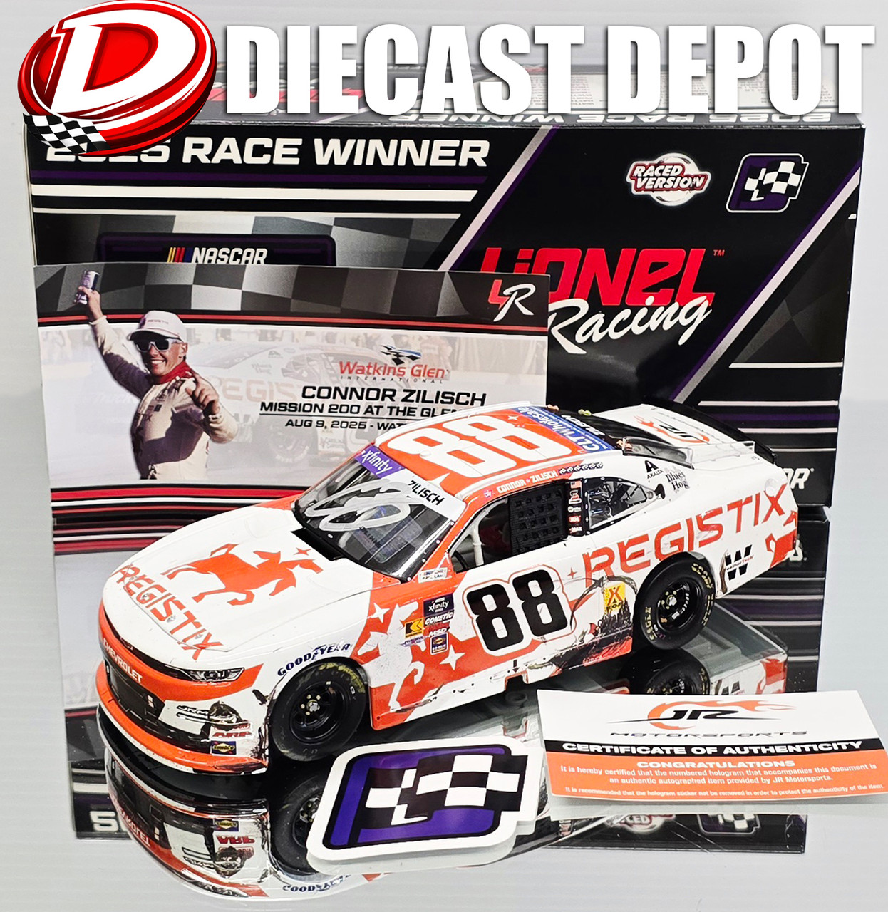 CONNOR ZILISCH 2025 WATKINS GLEN WIN REGISTIX RACED VERSION 1/24