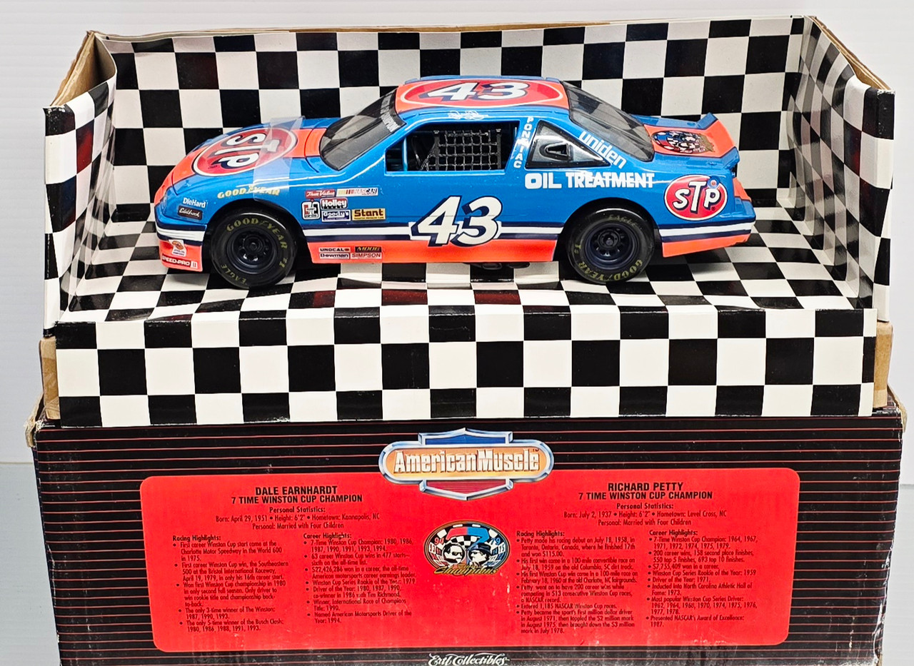 DALE SR & RICHARD PETTY 7&7 CHAMPIONS GOODWRENCH & STP 2-CAR SET 1