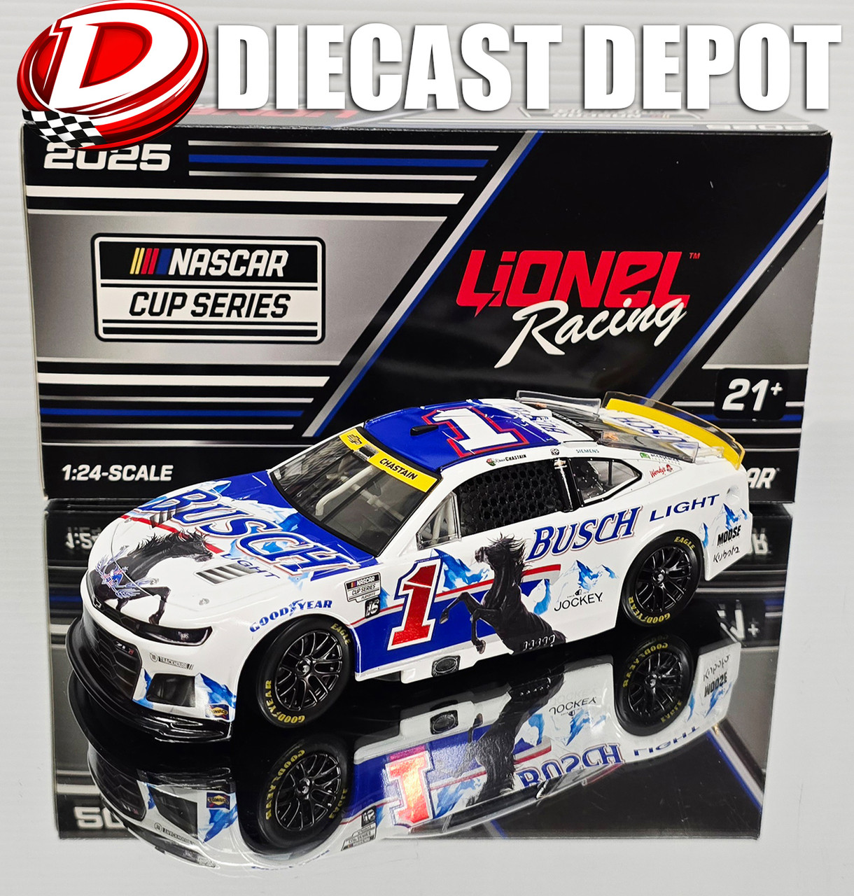 ROSS CHASTAIN 2025 BUSCH LIGHT RETRO 1/24 ARC DIECAST