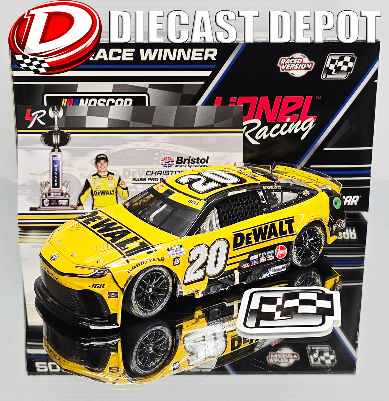 CHRISTOPHER BELL 2025 BRISTOL WIN RACED VERSION DEWALT 1/24 ARC