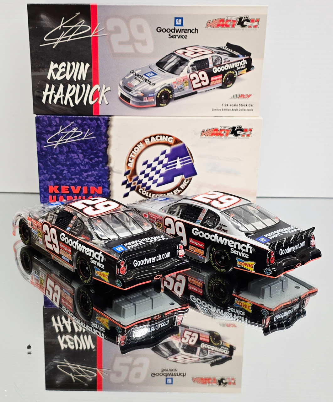 KEVIN HARVICK 2002 GOODWRENCH STANDARD & CLEAR BODY COMBO DEAL 1
