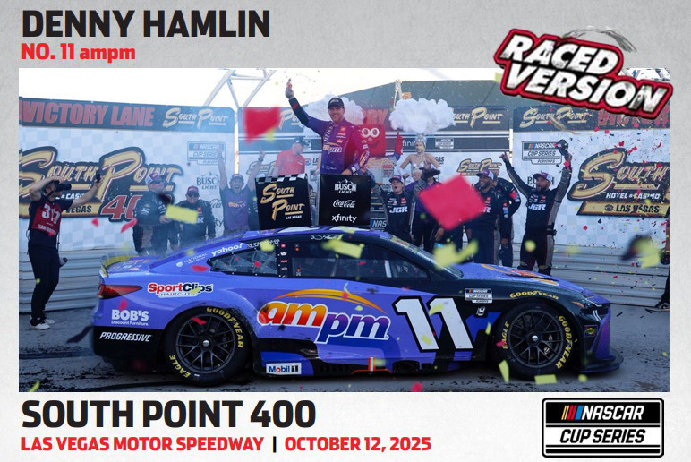 DENNY HAMLIN 2025 LAS VEGAS WIN RACED VERSION AMPM 1/24 ARC