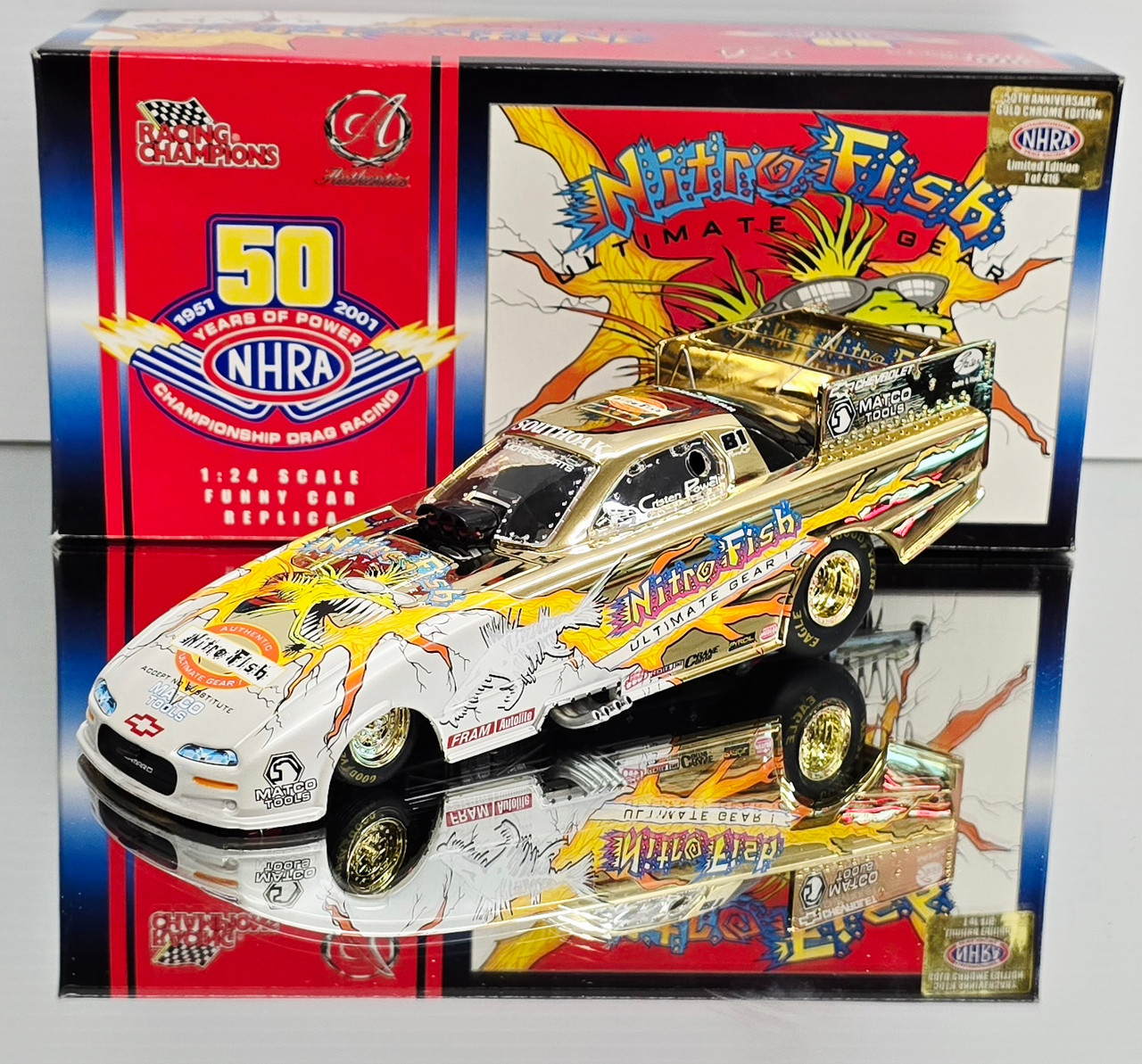 DEAN SKUZA 2001 CORNWELL TOOLS/ MOPAR FUNNY CAR 1/24 RC ERTL DIECAST