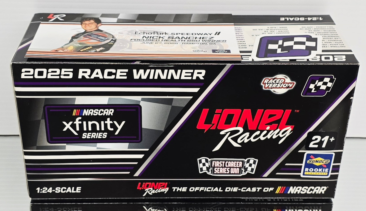 北米版　「24」　シーズン1〜5 NICK SANCHEZ 2025 ECHOPARK XFINITY SERIES WIN SPIKED COOLERS RACED