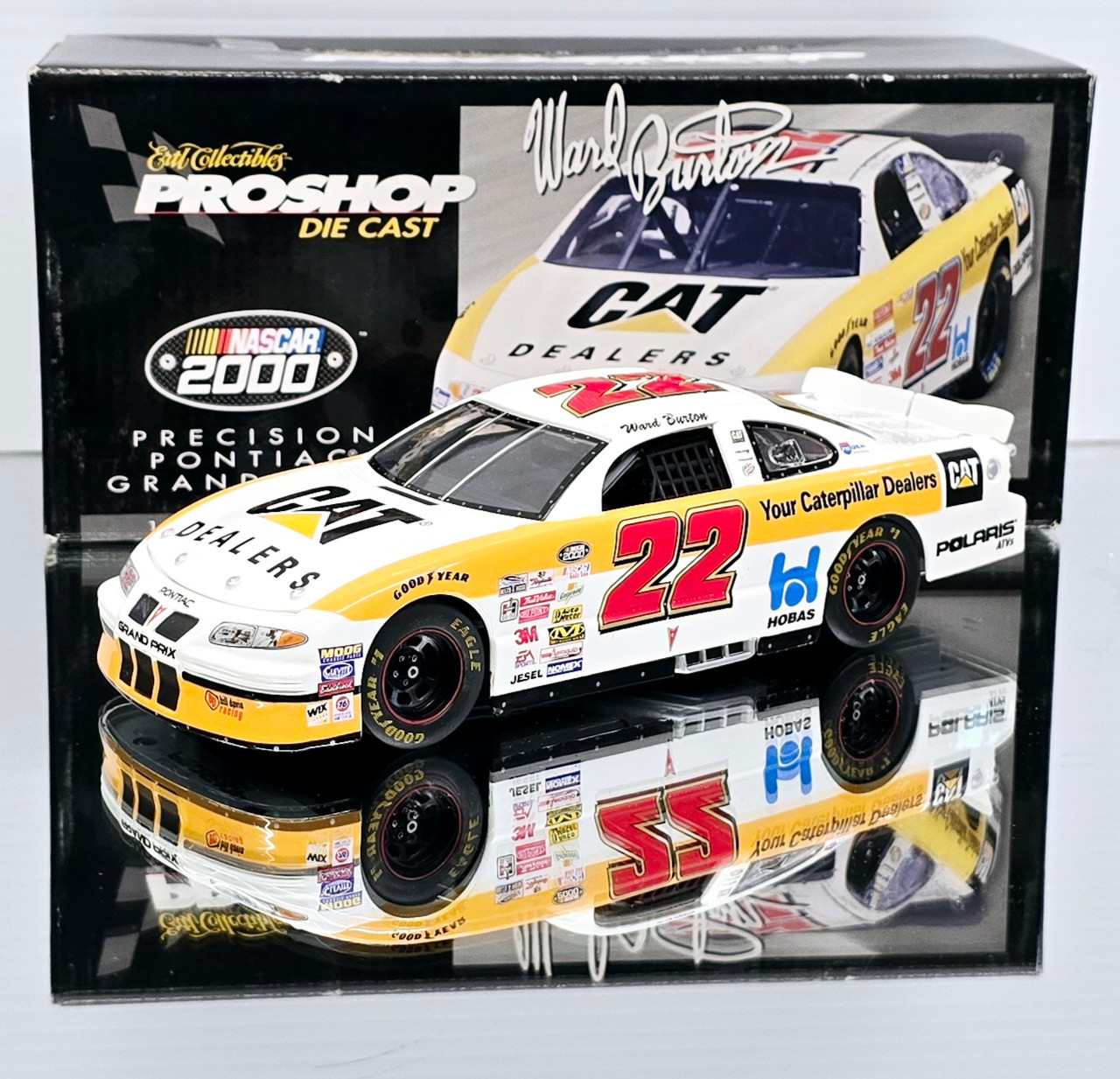 WARD BURTON 2000 WHITE CAT 1/18 ERTL PROSHOP DIECAST