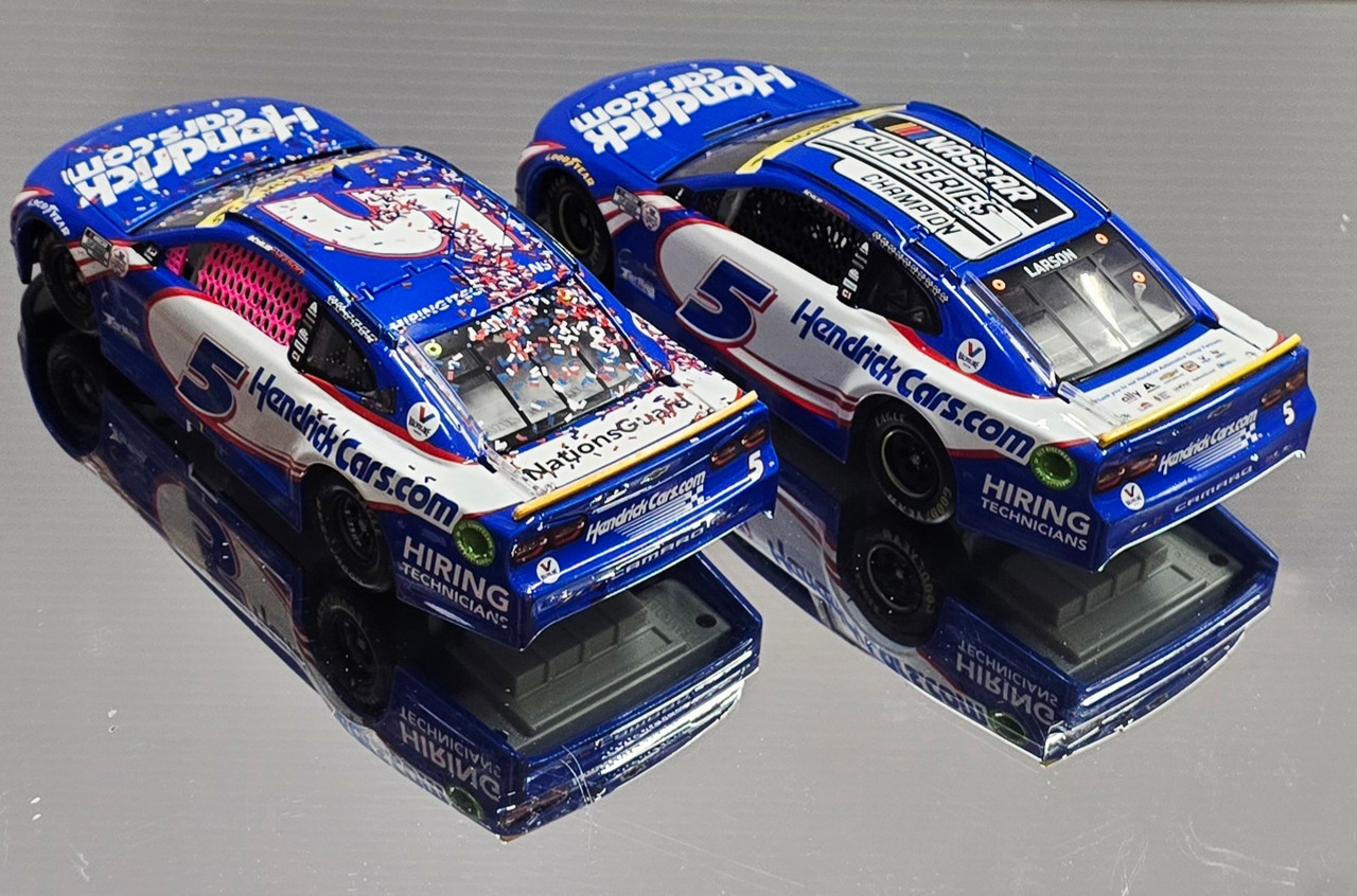 KYLE LARSON 2021 CHAMP & CHARLOTTE WIN 2-CAR COMBO- CHAMPIONSHIP