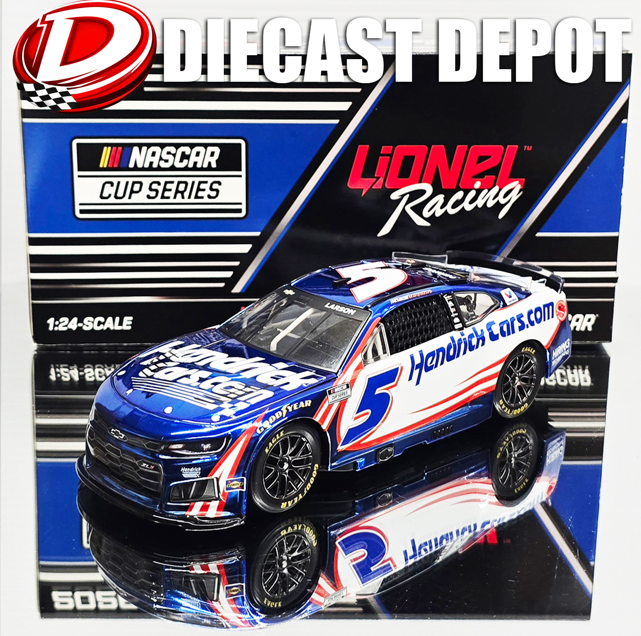 KYLE LARSON 2026 HENDRICKCARS.COM *COLOR CHROME* 1/24 ARC DIECAST