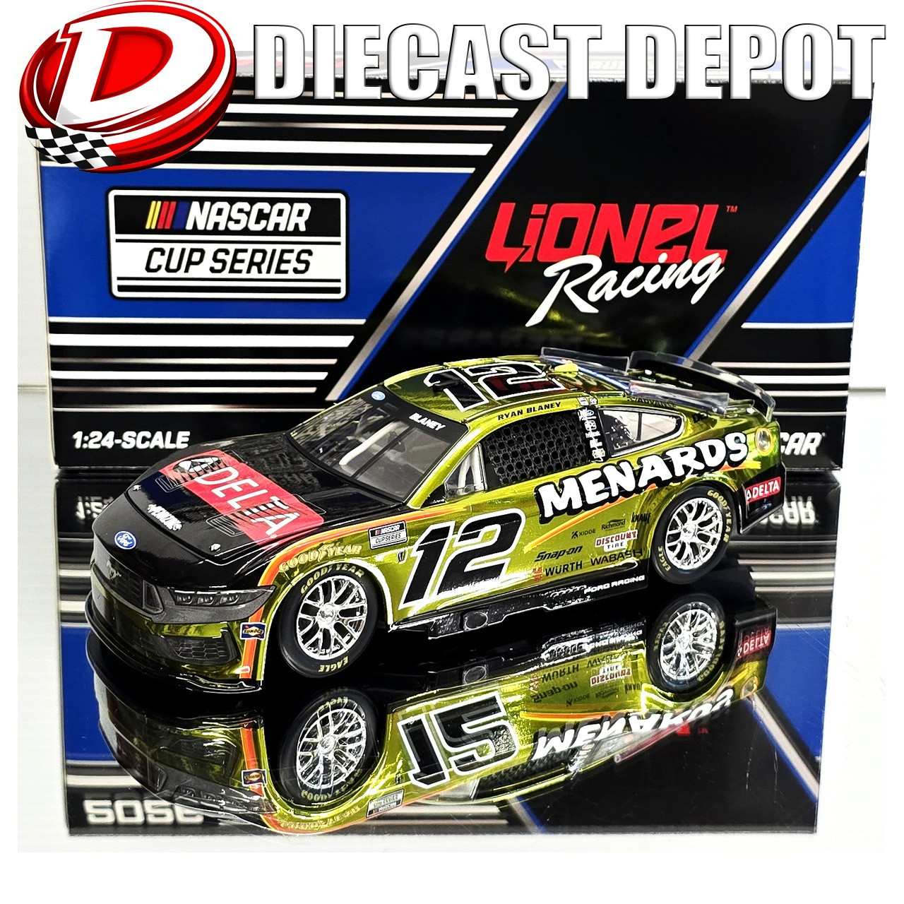 26時のマスカレイド　Blu-ray RYAN BLANEY 2026 MENARDS *COLOR CHROME* 1/24 ARC DIECAST