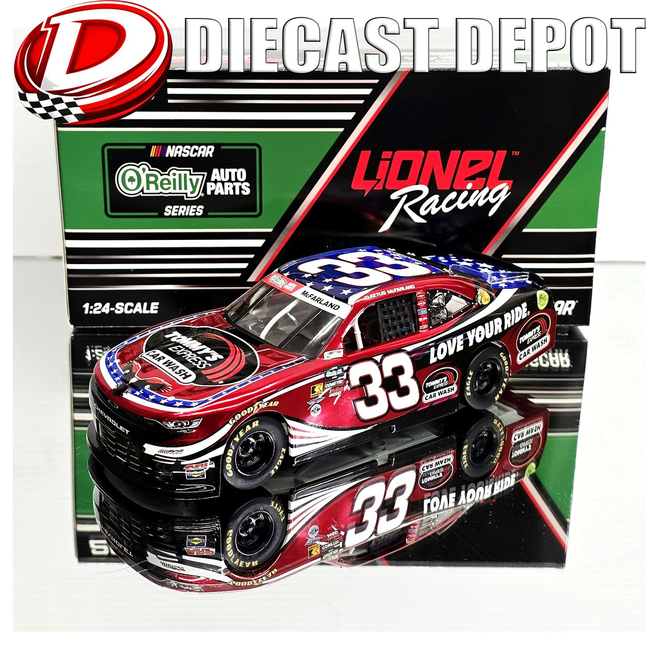 CLEETUS MCFARLAND 2026 TOMMY'S EXPRESS CAR WASH 1/24 ARC DIECAST