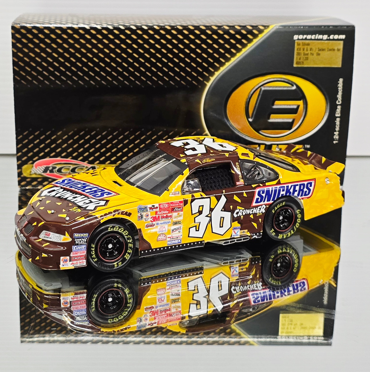 KEN SCHRADER 2001 M&M'S CRUNCH BAR 1/24 RCCA ELITE DIECAST KEN SCHRADER 2001 M&M'S CRUNCH BAR 1/24 RCCA ELITE DIECAST