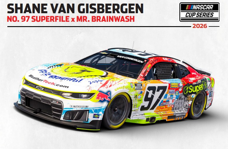SHANE VAN GISBERGEN 2026 SUPERFILE x MR BRAINWASH 1/64 ARC DIECAST