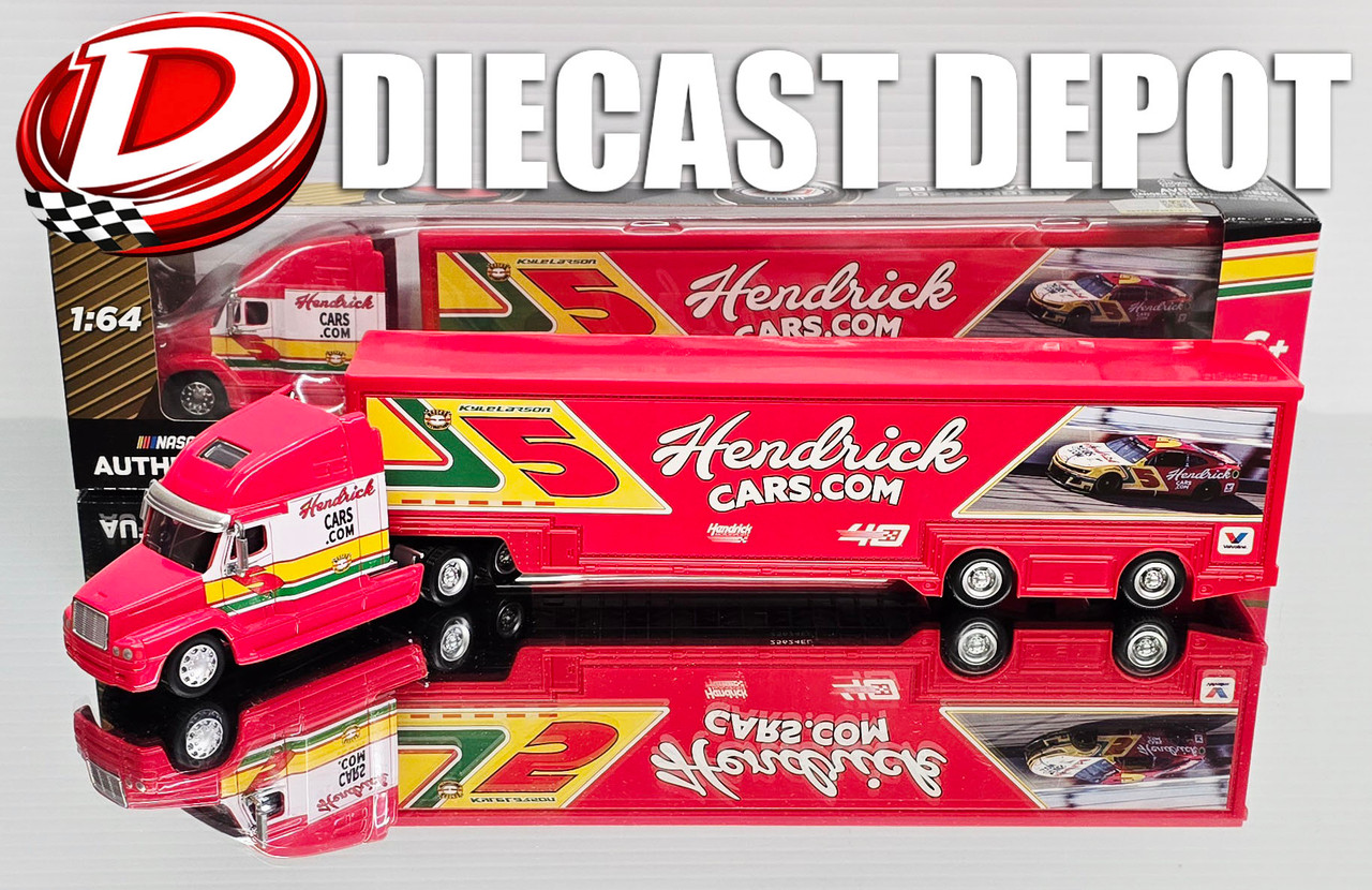 KYLE LARSON 2024 DARLINGTON RETRO HENDRICKCARS.COM TRANSPORTER 1