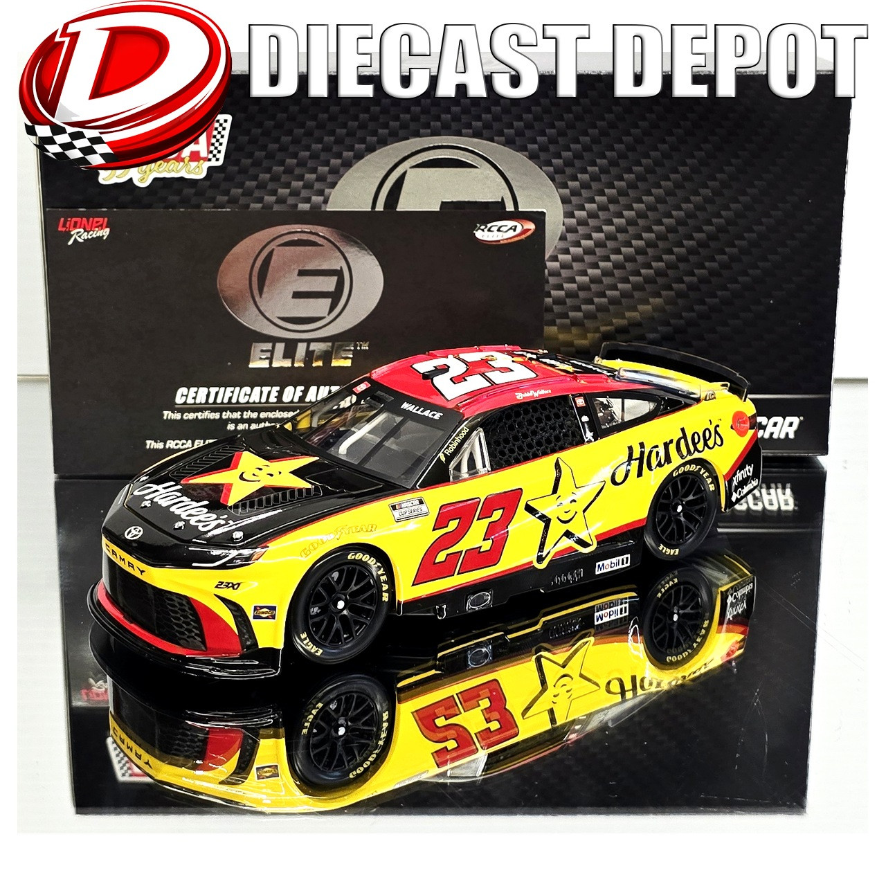 BUBBA WALLACE 2026 HARDEE'S 1/24 ELITE DIECAST
