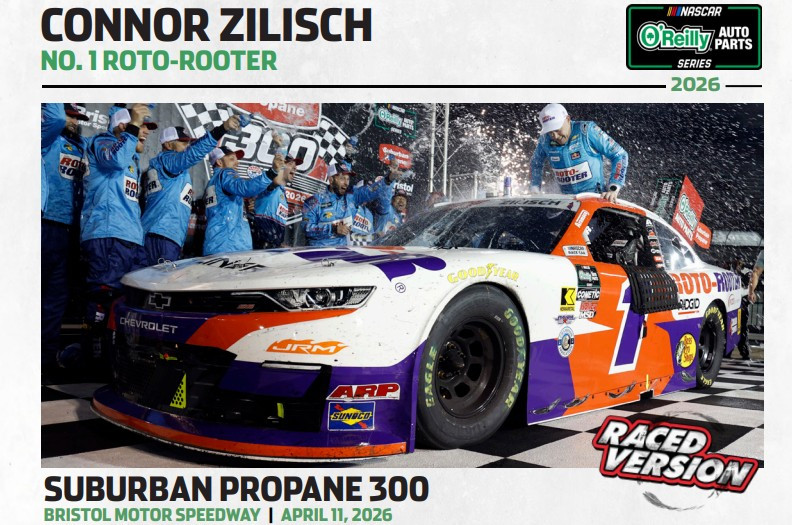 CONNOR ZILISCH 2026 BRISTOL WIN ROTO ROOTER RACED VERSION 1/24 ARC