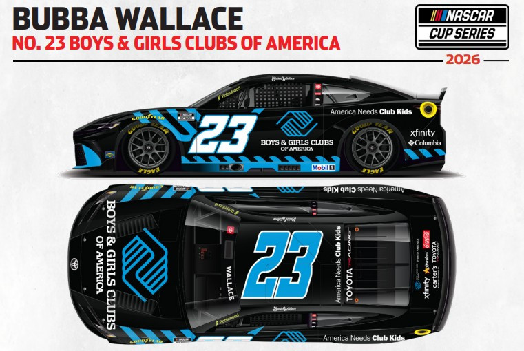 BUBBA WALLACE 2026 BOYS & GIRLS CLUBS OF AMERICA 1/24 ELITE