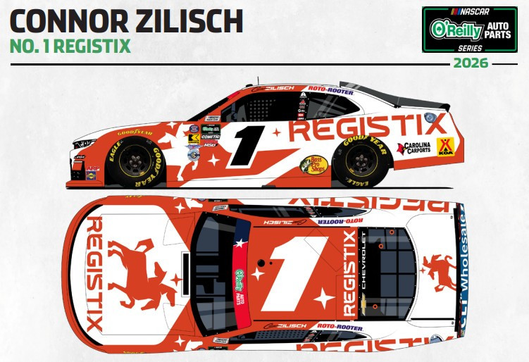 AUTOGRAPHED CONNOR ZILISCH 2026 REGISTIX 1/24 ARC DIECAST