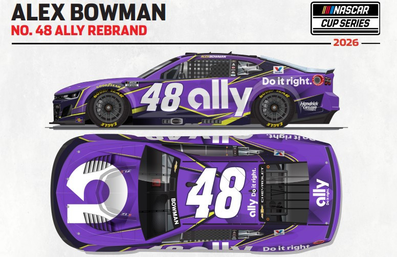 ALEX BOWMAN 2026 ALLY REBRAND *COLOR CHROME* 1/24 ARC DIECAST
