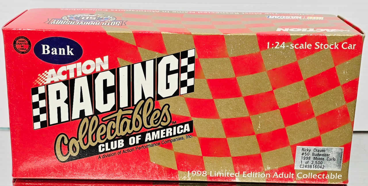 RICKY CRAVEN 1998 BUDWEISER 1/24 ACTION CWB DIECAST