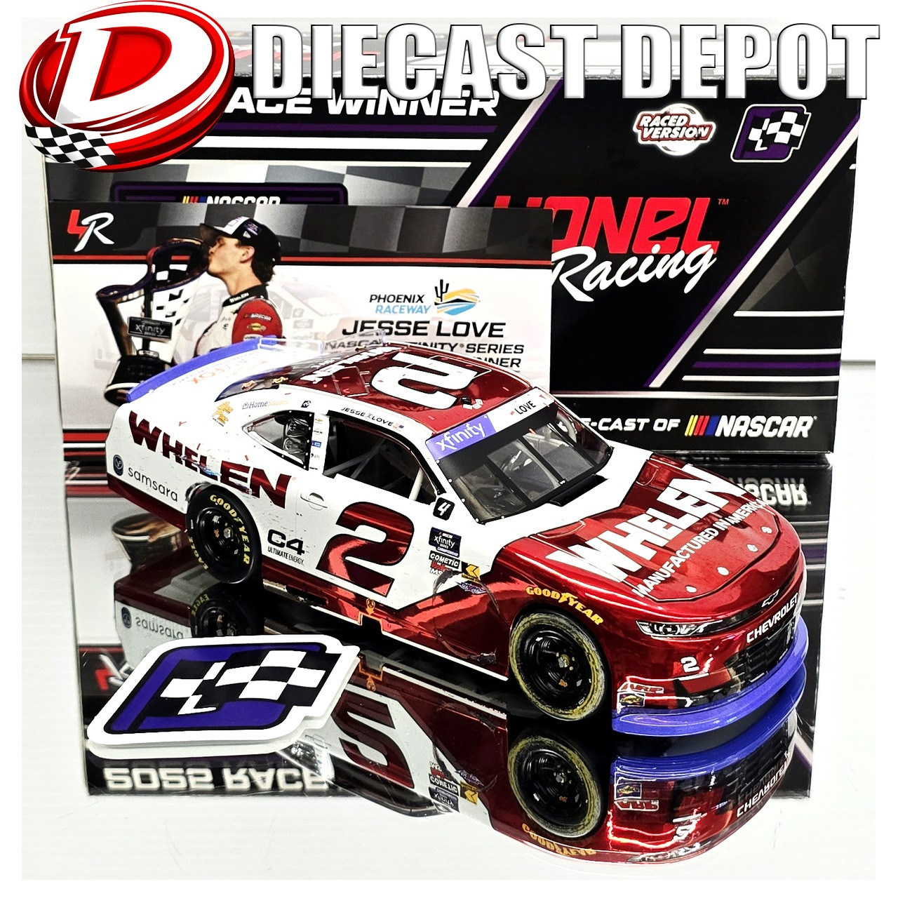 JESSE LOVE 2025 PHOENIX WIN WHEELEN *COLOR CHROME* 1/24 ARC DIECAST